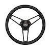 1907-1 Billet Series Leather Steering Wheel Kit for 1970-1991 Select Ford Cars Trucks & SUVs [Black]