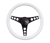 334W Classic Series Steering Wheel Black 3-Spoke Design - image 1