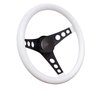 334W Classic Series Steering Wheel Black 3-Spoke Design - image 2