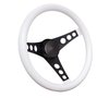 338W Classic Series Steering Wheel Black 3-Spoke Design - image 2