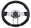 Century Steering Wheel Polyurethane Grips w/ Clear Anodized Aluminum Spokes - image 1
