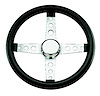 Classic 4-Spoke Steering Wheel Black Foam Grip - image 1