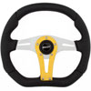 D-Series Steering Wheel Clear Anodized with Black Grip - image 1