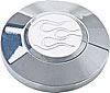 Horn Button Polished Billet Banjo Style Flames Logo - image 1