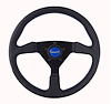 626 Performance Steering Wheel 13.75 in. Wrapped w/Blue Stitching & Center Cap - image 1