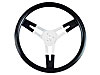 Aluminum Performance Steering Wheel Black foam grip with finger grips - image 1