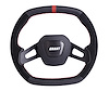Kart Model "D" Shaped Steering Wheel Black Molded Polyurethane Grip 3-Spoke - Black 11-3/4" Diameter 1-3/8" Dish - image 1