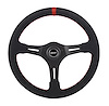 Performance & Race Series Steering Wheel Black Anodized with Red Top Marker/Racing Strip - image 1