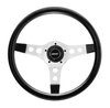 GT Sport Steering Wheel [13 in. Diameter, Chrome Spokes, Black] - image 2