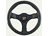 Formula-1 Steering Wheel Black Leather-Grained Vinyl Grip - image 1