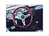 Mahogany GT Steering Wheel 14" Diameter 3" Dish Mahogany Finger Grip - image 1
