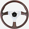 Mahogany Marine Wheel 13 3/4" - image 1