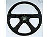 GT Rally Steering Wheel Black Leather Grained Finish Grip - image 1