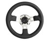 Formula GT Steering Wheel [13 in. Diameter, Satin Silver Spokes, Black Hand Grip] - image 2