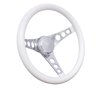 831W Classic Series Steering Wheel  Chrome 3-Spoke Design - image 2