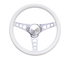 838W Classic Steering Wheel [13.5 in., White Grip]