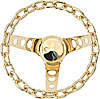 Classic Chain Wheel Gold Finish 3-Spoke 10" Dia. 5-1/2" Dish - image 1