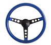 Metal Flake Wheel [13.500 in. Diameter, Black Spokes, Blue] - image 2