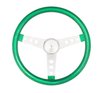 Metal Flake Wheel [15 in. Diameter, Silver Metal Spokes, Green] - image 4