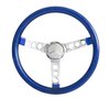 Metal Flake Wheel [15 in. Diameter, Silver Metal Spokes, Blue] - image 2