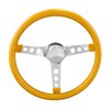 Metal Flake Wheel [15 in. Diameter, Silver Metal Spokes, Gold] - image 2