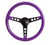 Metal Flake Wheel [15 in. Diameter, Black Spokes, Purple/Black Grip] - image 2