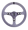 8514 Steering Wheel, Race Gray Ultrasuede Wheel - image 1