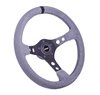 8514 Steering Wheel, Race Gray Ultrasuede Wheel - image 2