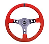 8515 Steering Wheel, Race Red Ultrasuede Wheel 