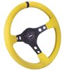 8517 Steering Wheel, Race Yellow Ultrasuede Wheel - image 2