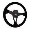 Edge Series Black Suede Steering Wheel - image 1