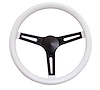 8546W Classic Series Chrome Slotted Wheel White Grip 3-Spoke Design Chrome Spokes - image 1
