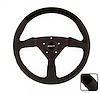 8551 GT Rally Steering Wheel Black 3- Spoke Design - image 1
