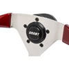 F/X Splash Steering Wheel High Gloss Hand Grip 3-Spoke - Dark Red Polished Aluminum 13-1/2" Dia., 3-1/2" Dish - image 4