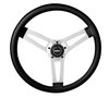 Classic Series 5 Style Steering Wheel [Black Foam Grip/Chrome Spokes, Black] - image 2