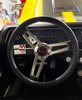 Classic Series 5 Style Steering Wheel [Black Foam Grip/Chrome Spokes, Black] - image 3