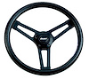 Classic 3-Spoke Steering Wheel Black Foam Grip/Black Spokes - image 1