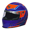 13402LRGBU Helmet, CMR Graphics, Large, Blue/Orange - image 1