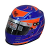 3420BU Helmet, Rookie Graphics SFI, One Size, Blue/Orange - image 1