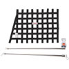 Black Angle Ribbon Window Net Kit Includes: Ribbon Window Net - image 1