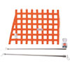 Orange Angle Ribbon Window Net Kit Includes Ribbon Window Net - image 1