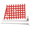 Red Angle Ribbon Window Net Kit Includes: Ribbon Window Net - image 1