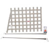 Silver Angle Ribbon Window Net Kit Includes: Ribbon Window Net - image 1