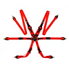 7623RD Harness, 7623 Endurance 3+2 PD FIA, Red - image 1