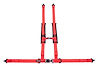 9100RD Latch & Link 4-Point UTV Harness 2 in. [Red] - image 1