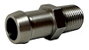 PF-1040-SS Heater Hose Fitting, 3/8 in. NPT Male to 5/8 in. Hose Barb, 1 3/4 in. Length, Straight [Stainless Steel] - image 1