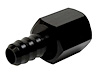 PF-4000 Adapter Fitting, -6 AN Female to 3/8 in. Hose Barb, Straight, Aluminum [Black Anodized] - image 1