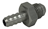 PF-4003-C Adapter Fitting, -6 AN Male to 5/16 in. Hose Barb, Straight, Aluminum [Clear Anodized] - image 1
