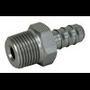 PF-4200-C Adapter Fitting, 3/8 in. NPT Male to 5/16 in. Hose Barb, Straight, Aluminum [Clear Anodized] - image 2