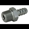 PF-4202-C Adapter Fitting, 3/8 in. NPT Male to 3/8 in. Hose Barb, Straight, Aluminum [Clear Anodized] - image 2